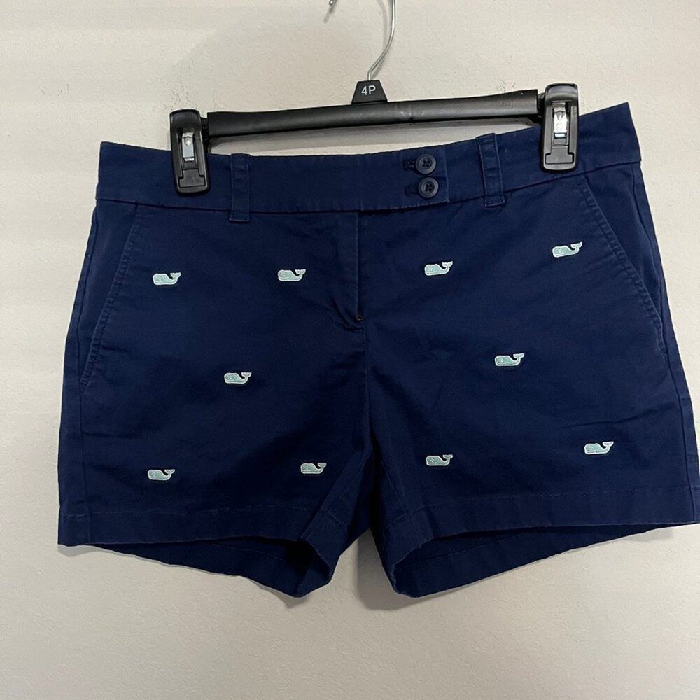 Vineyard Vines Women's Every Day Dark Blue Shorts Size 4 Style 2H1009